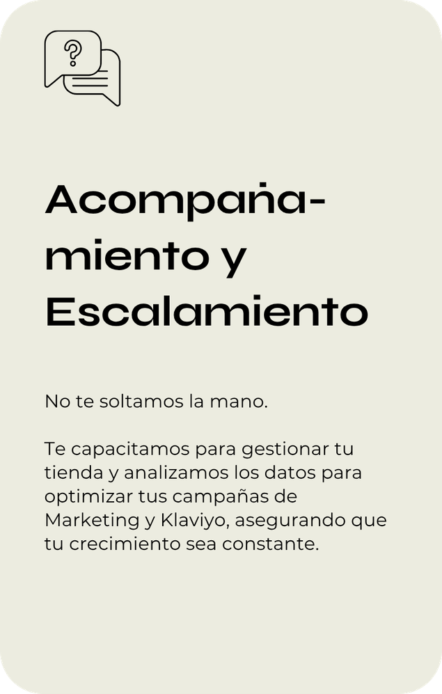 Acompañamiento y escalamiento