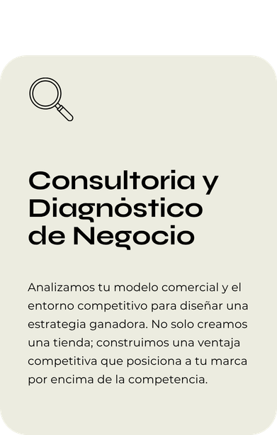 Servicios Consultoría y diagnóstico de negocio