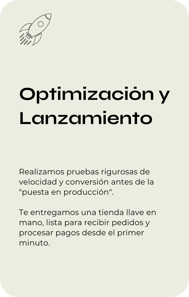 Optimización y lanzamiento