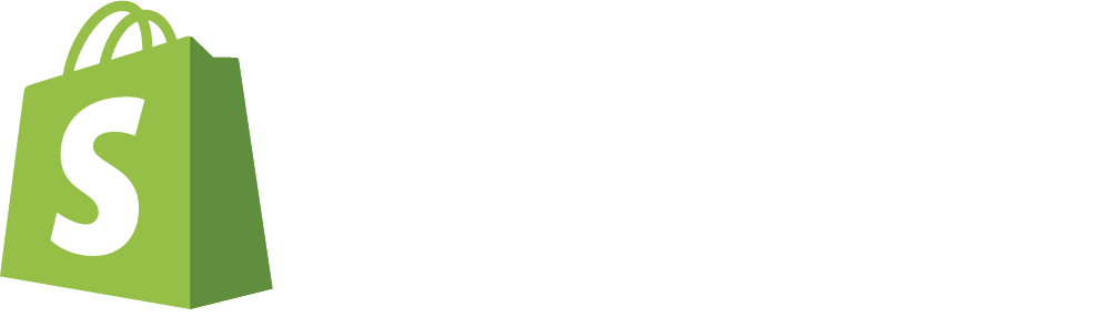 shopify logo white